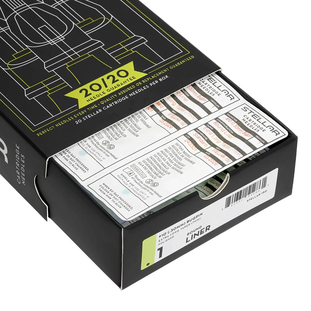 Peak Stellar Needle Cartridges — Curved Magnums (Long Taper) — Box of 20 - Image 9