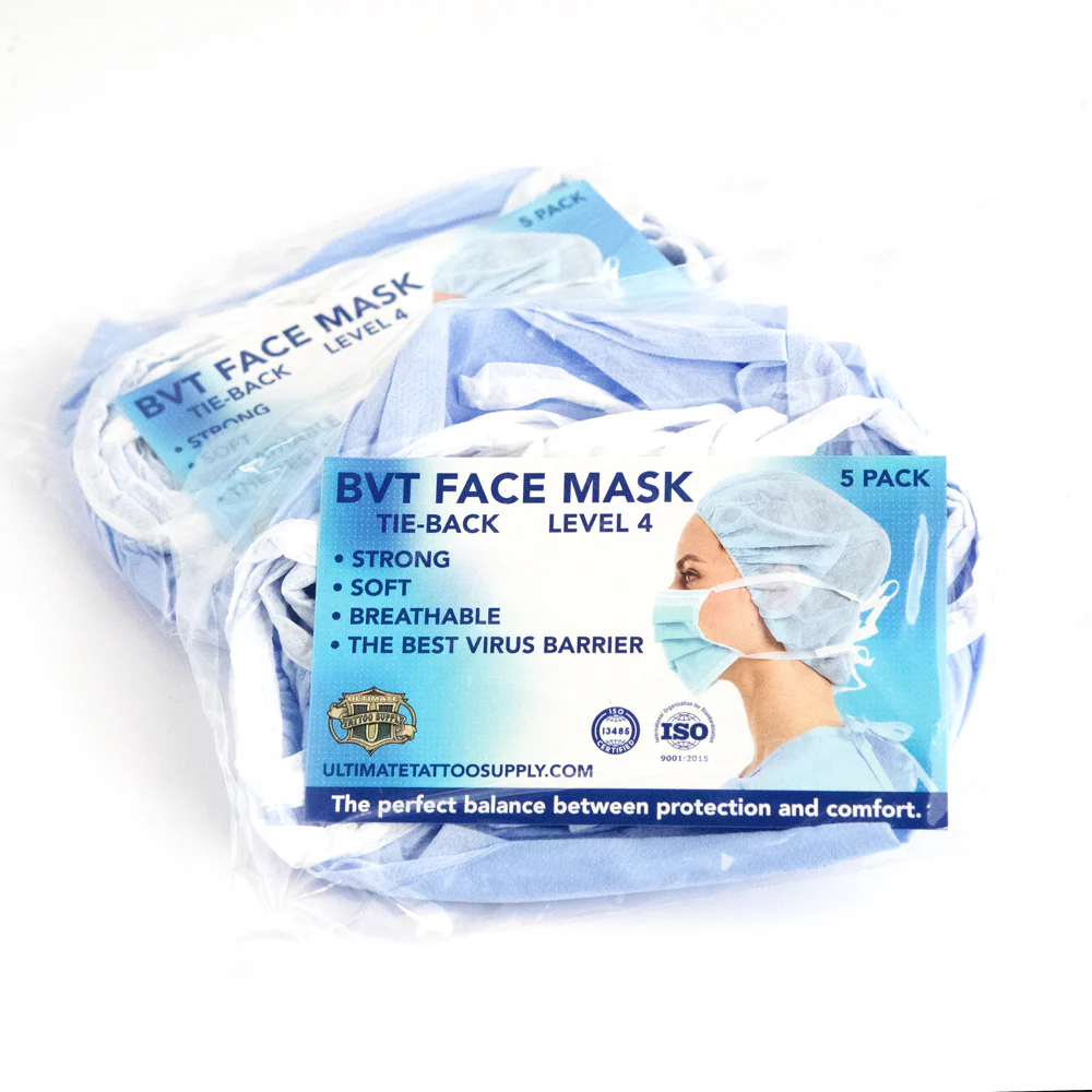 Phoenix Blue Disposable Face Masks - Level 4 - Pack of 5 - Image 2