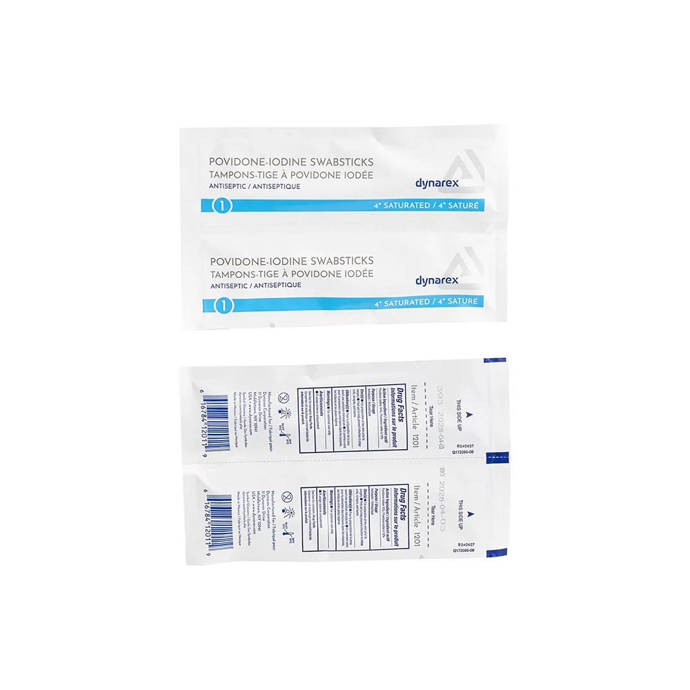 Dynarex Povidone Iodine Swabsticks 50/bx - Image 3