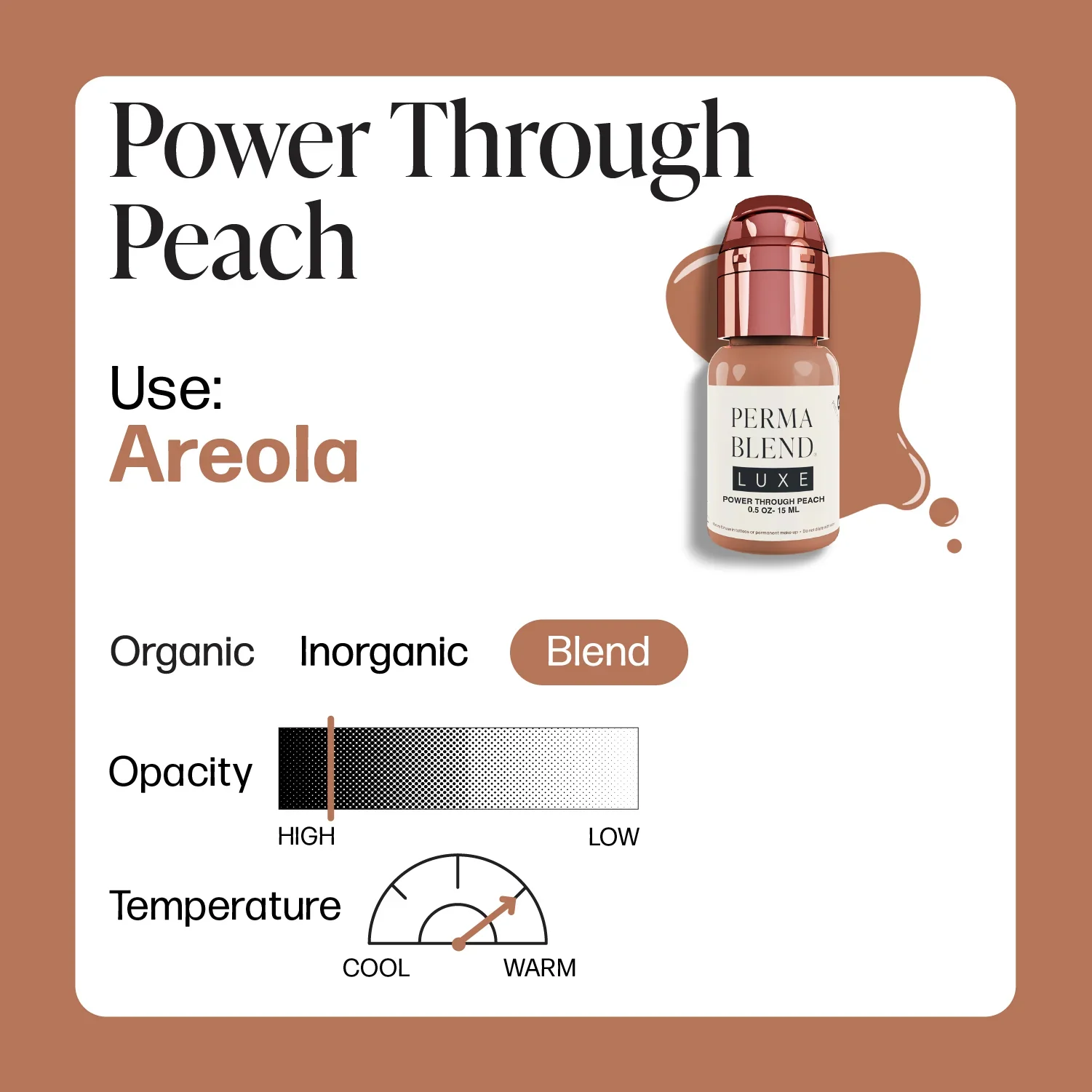 Power Through Peach — Luxe Vicky Martin — 1/2oz Bottle - Image 3