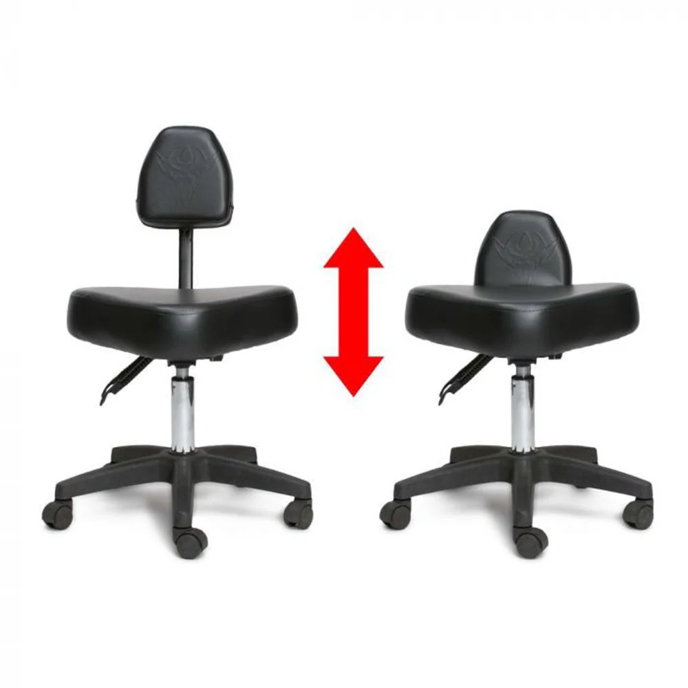 Precision Professional Tattoo Stool - Black and Silver - Image 10