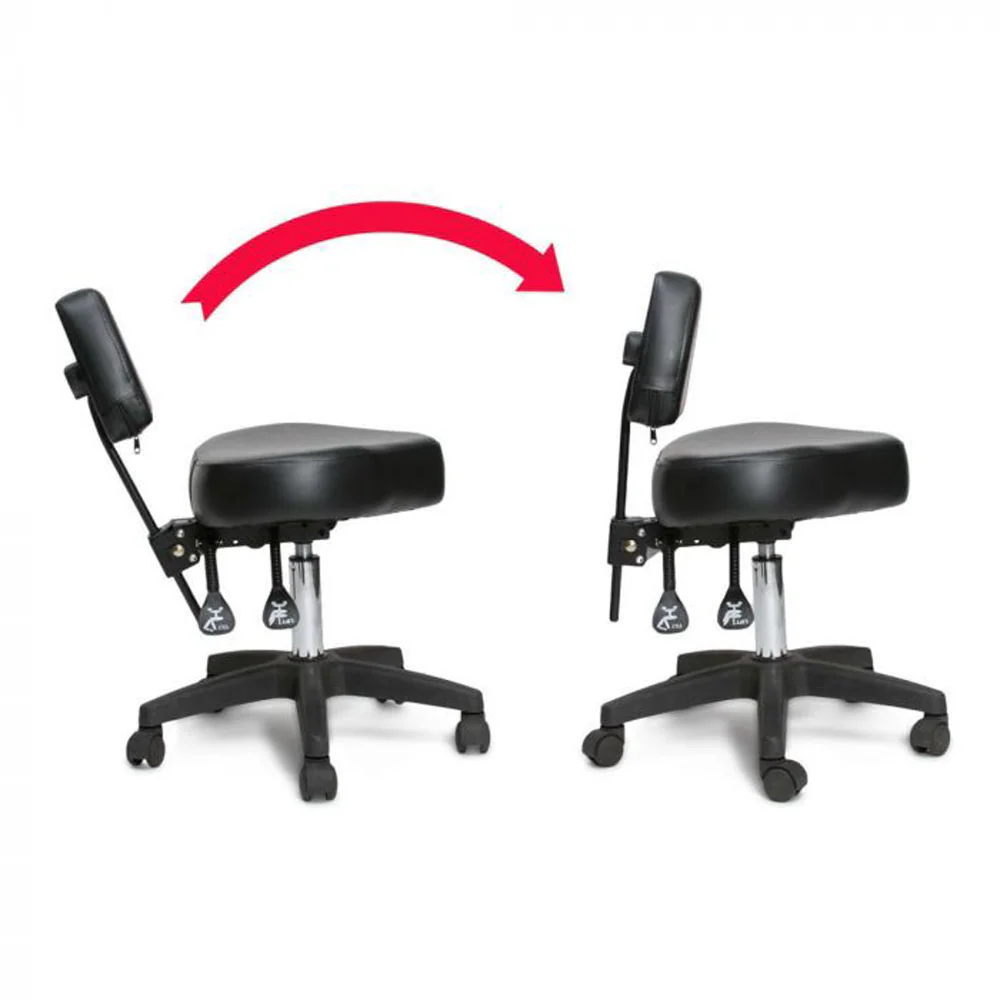 Precision Professional Tattoo Stool - Black and Silver - Image 11