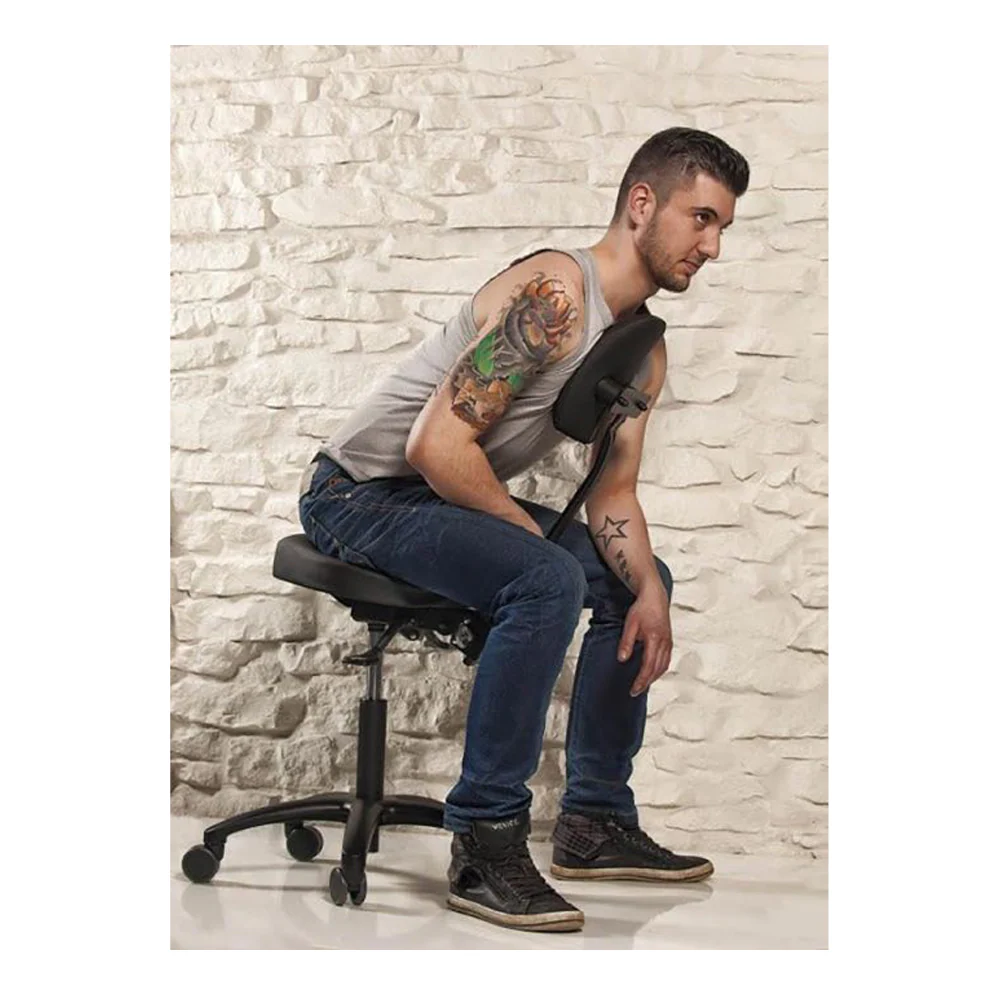 Precision Professional Tattoo Stool - Black and Silver - Image 12