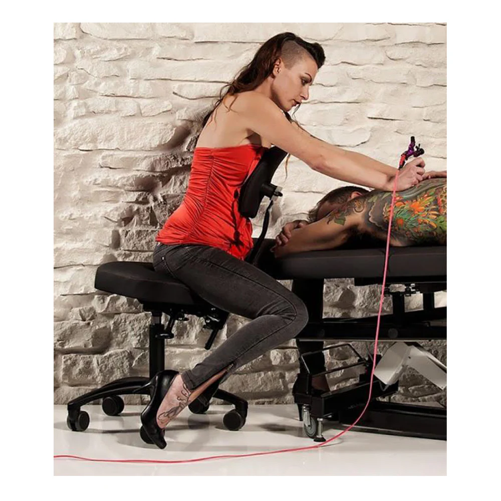 Precision Professional Tattoo Stool - Black and Silver - Image 13