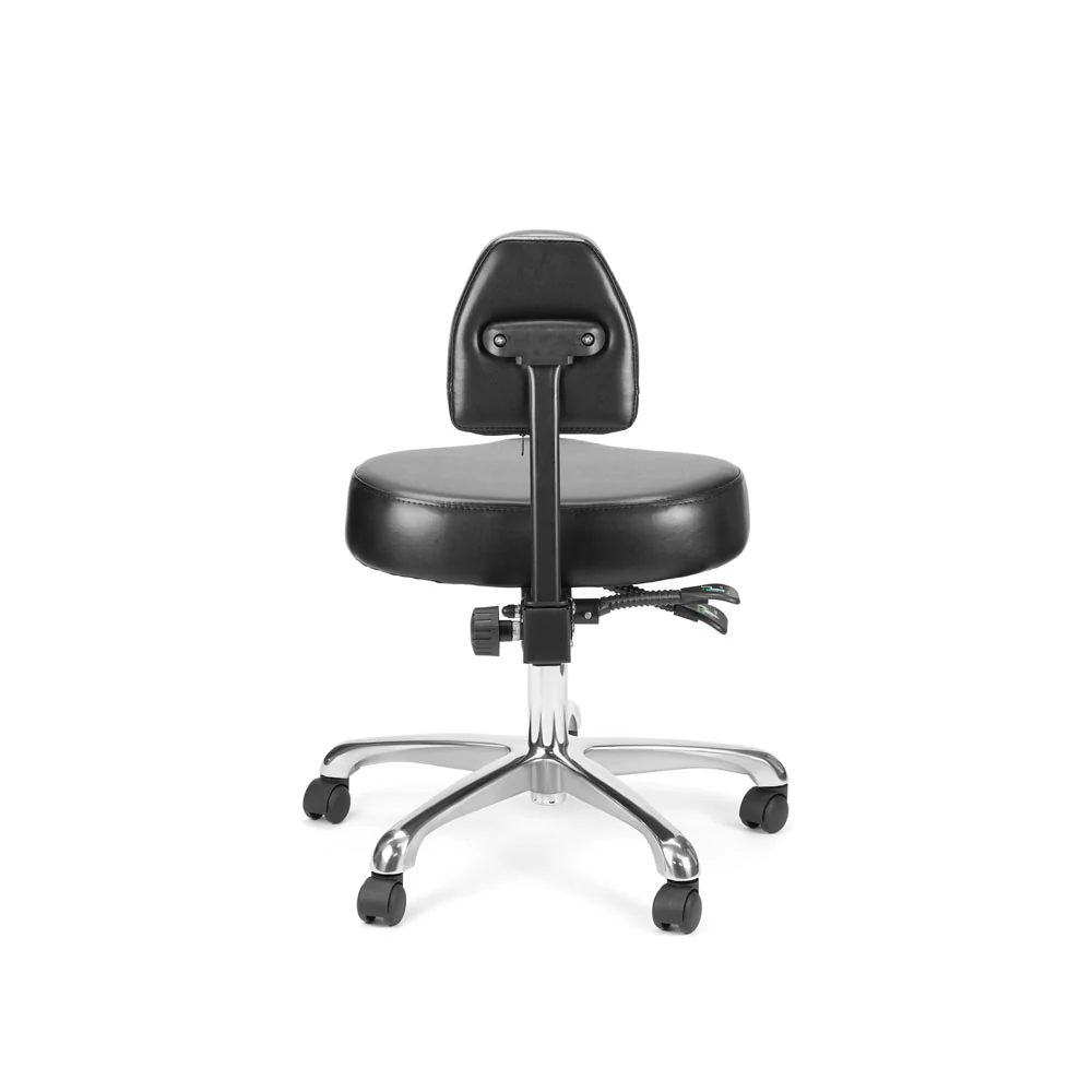 Precision Professional Tattoo Stool - Black and Silver - Image 4