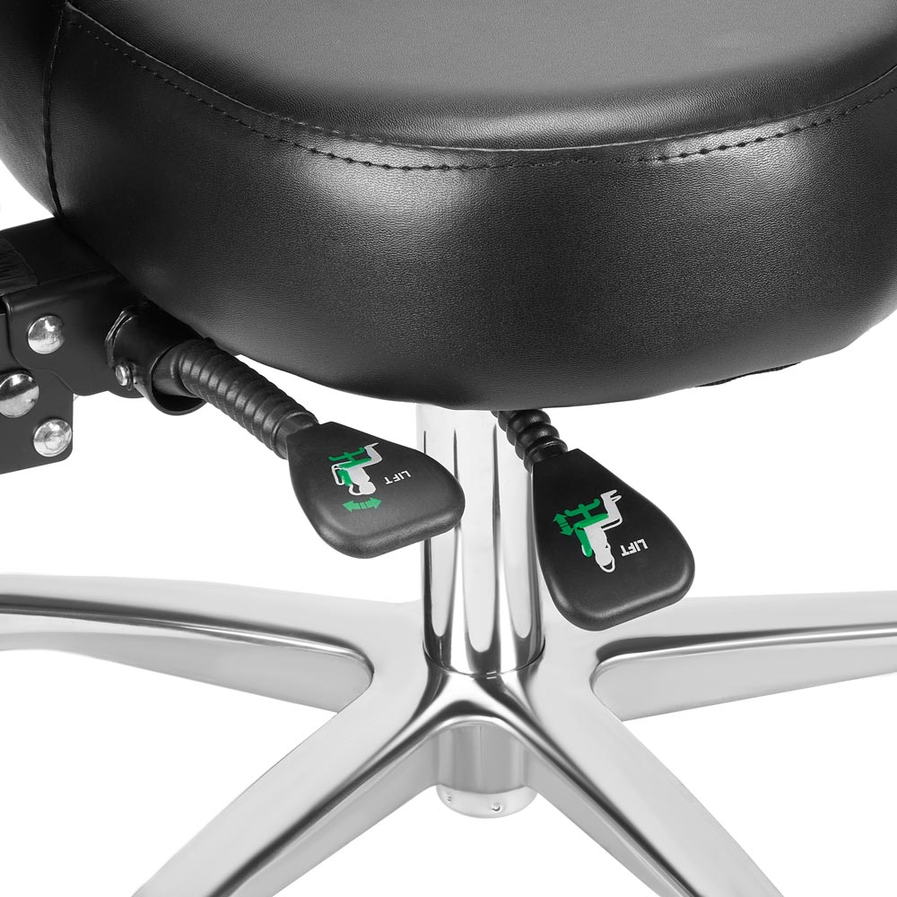 Precision Professional Tattoo Stool - Black and Silver - Image 6