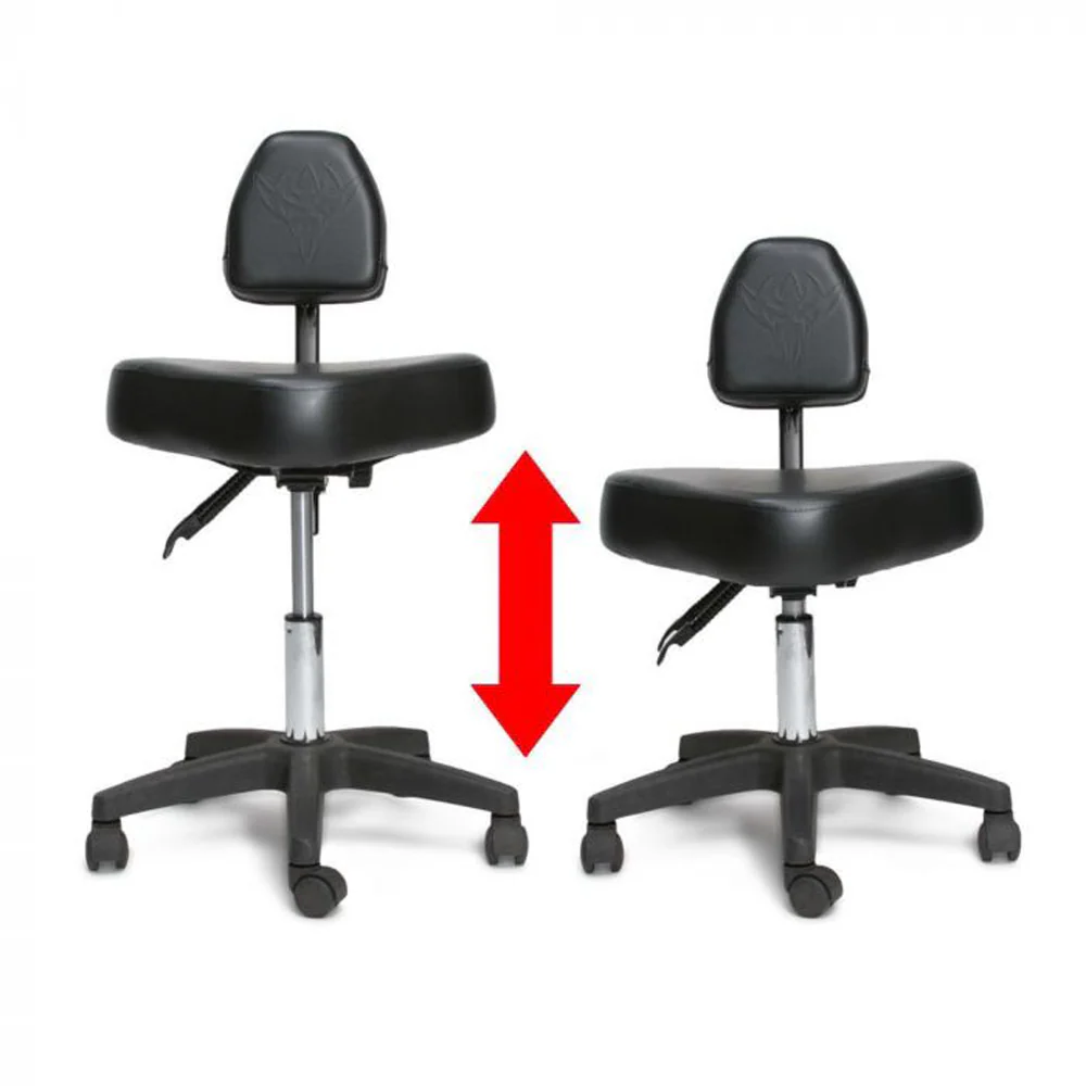 Precision Professional Tattoo Stool - Black and Silver - Image 9