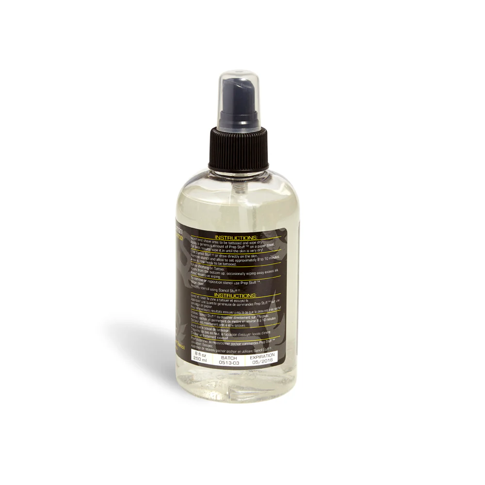Prep Stuff — Skin Sanitizer and Tattoo Stencil Remover — 8oz Bottle - Image 2