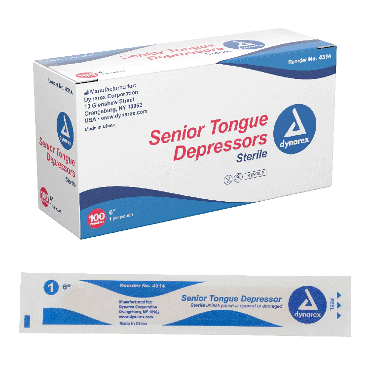 Sterile Tongue Depressors — Box of 100
