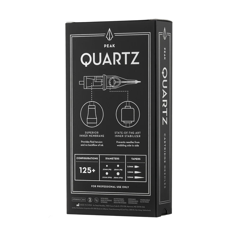Peak Quartz Needle Cartridges — #8 Magnum Shaders Medium Taper — Box of 20 - Image 14
