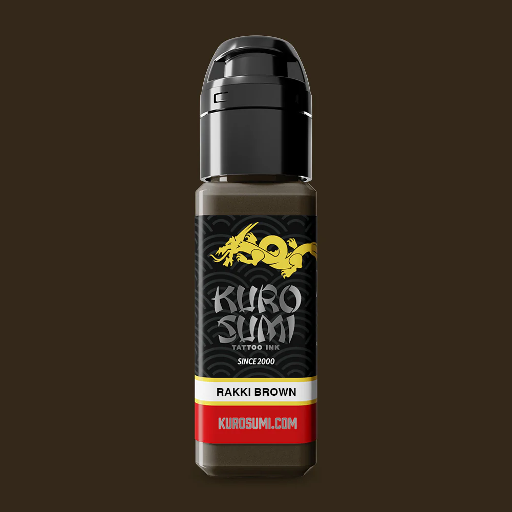 Rakki Brown — Kuro Sumi Tattoo Ink — Pick Size - Image 2