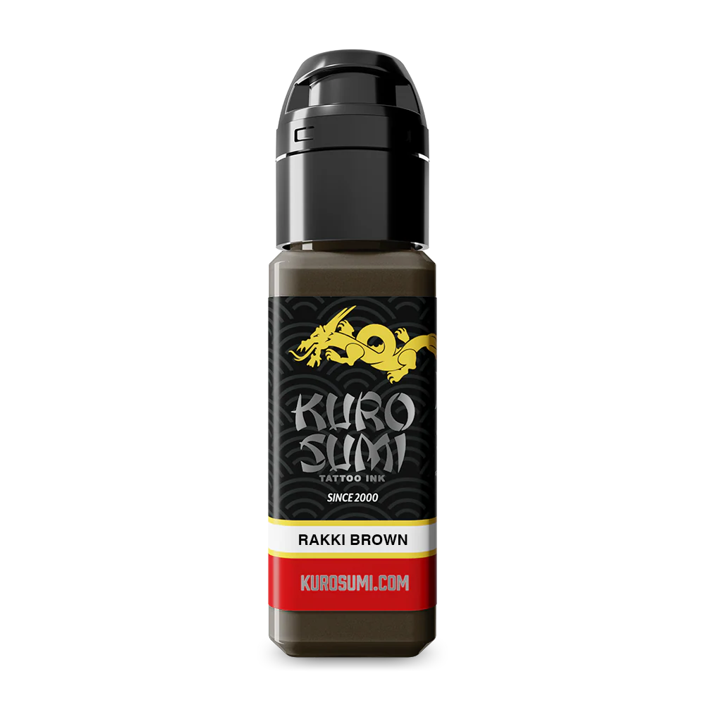 Rakki Brown — Kuro Sumi Tattoo Ink — Pick Size - Image 3