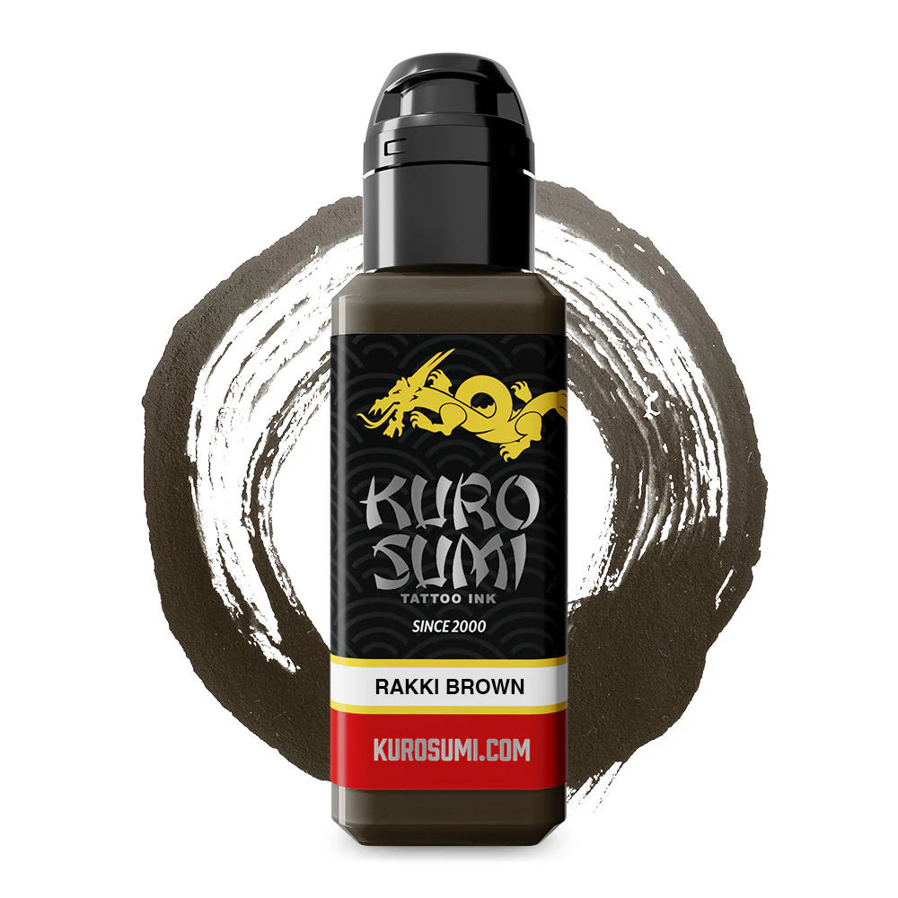 Rakki Brown — Kuro Sumi Tattoo Ink — Pick Size - Image 5