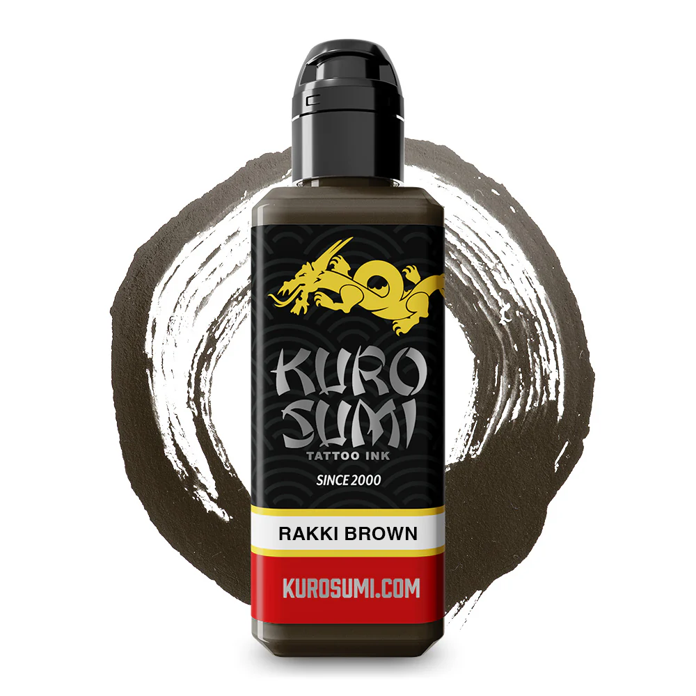 Rakki Brown — Kuro Sumi Tattoo Ink — Pick Size - Image 6