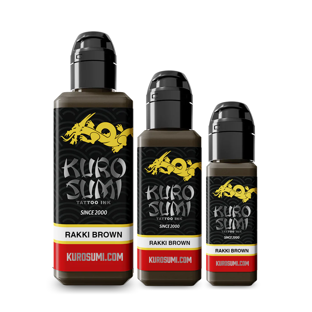 Rakki Brown — Kuro Sumi Tattoo Ink — Pick Size - Image 7