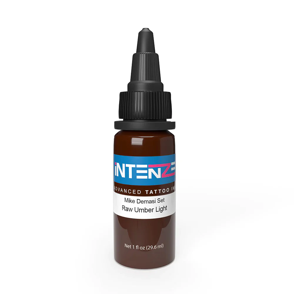 Raw Umber Light — Mike Demasi Series — Intenze Tattoo Ink — 1oz Bottle - Image 2