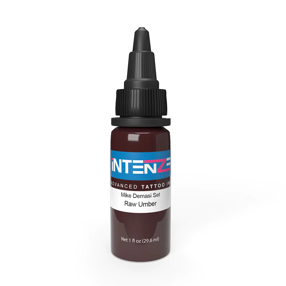 Raw Umber — Mike Demasi Series — Intenze Tattoo Ink — 1oz Bottle - Image 2