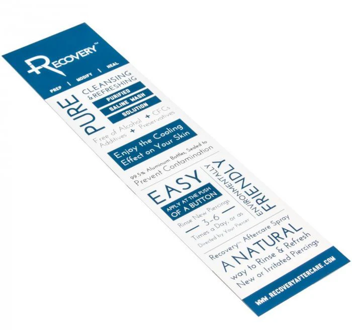Recovery Aftercare Information Paper Insert