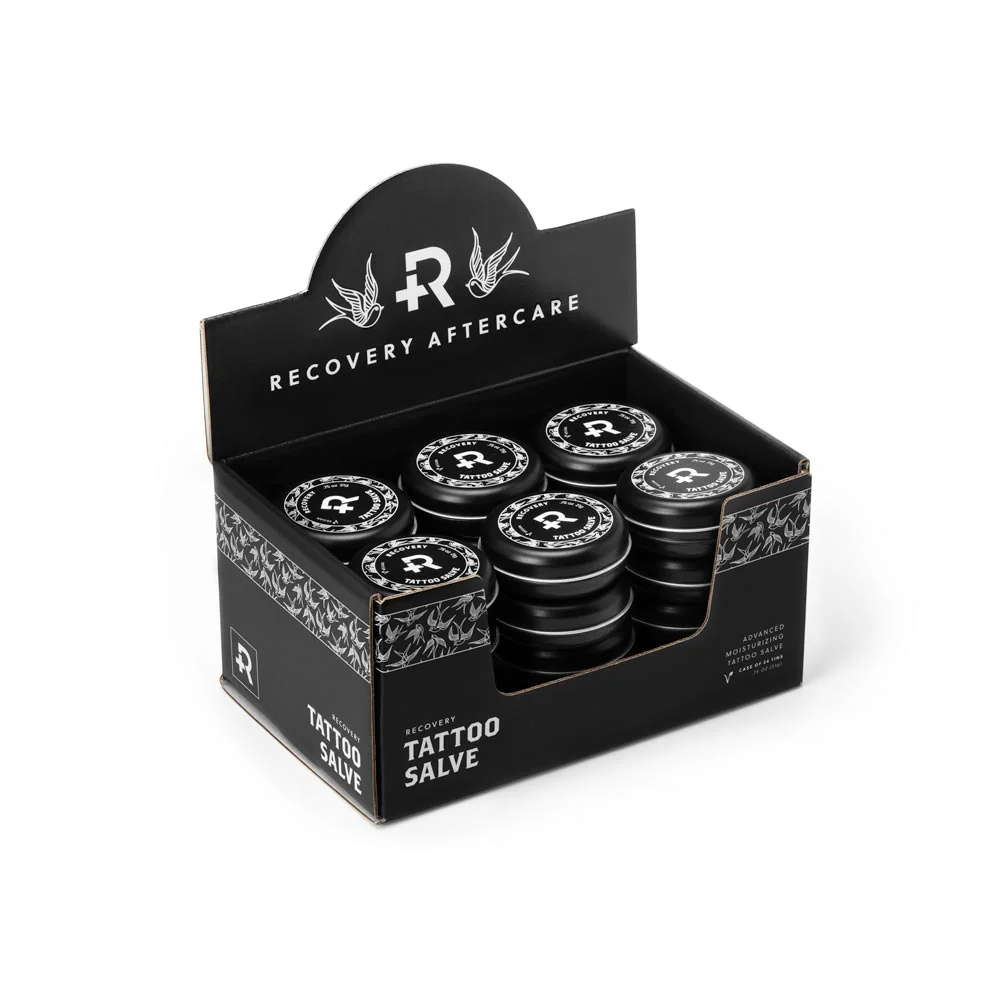 Recovery Aftercare Tattoo Salve Display Case of 24 .75oz Tins — Pick Quantity - Image 6