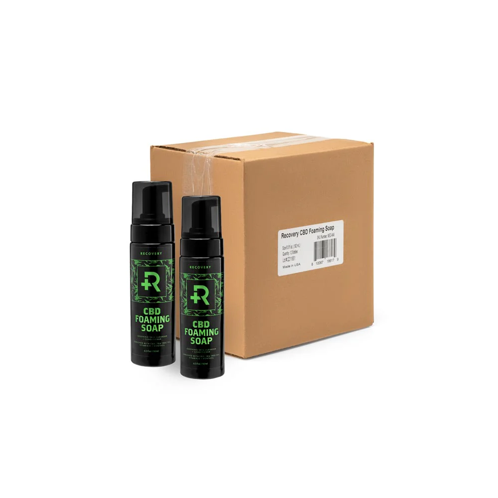 Recovery CBD Foaming Soap — 6.5oz Bottle — Single or Case of 12 - Image 3