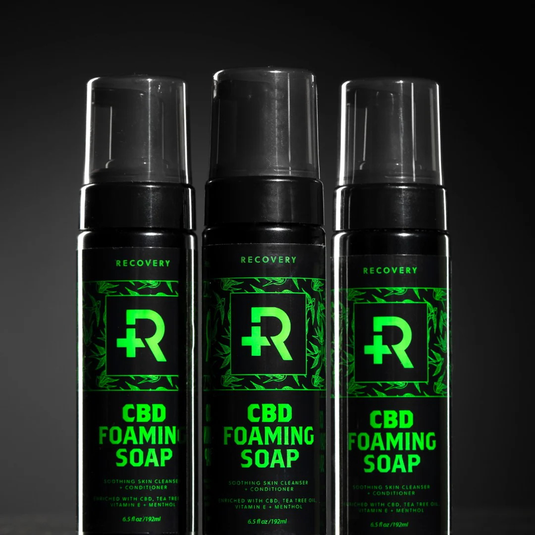 Recovery CBD Foaming Soap — 6.5oz Bottle — Single or Case of 12 - Image 6