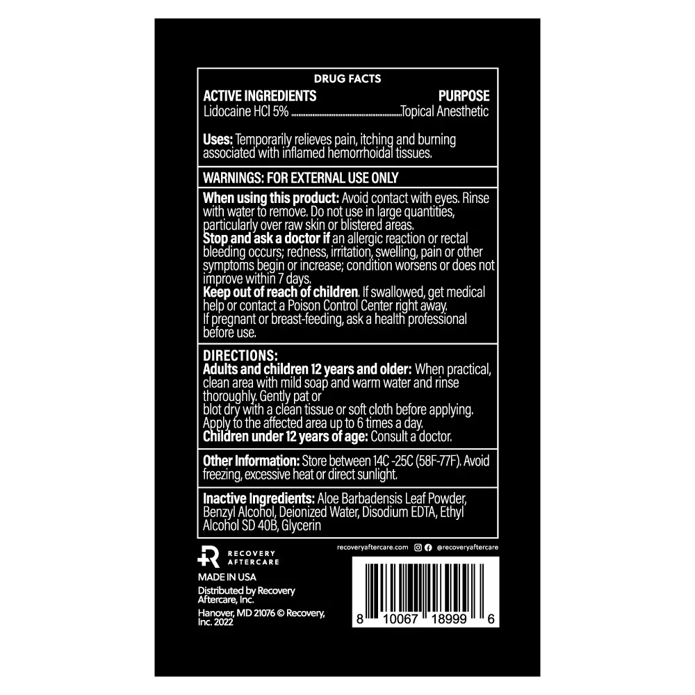 Recovery Numbing Spray — 4oz Bottle - Image 3