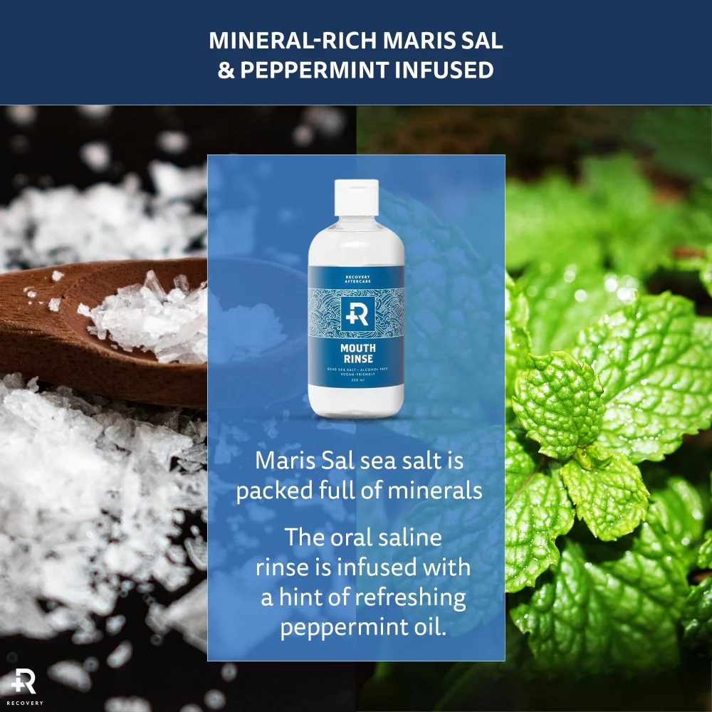 Recovery Aftercare Sea Salt Mouth Rinse — Alcohol Free Oral Piercing Aftercare — Single or Case of 12 - Image 6