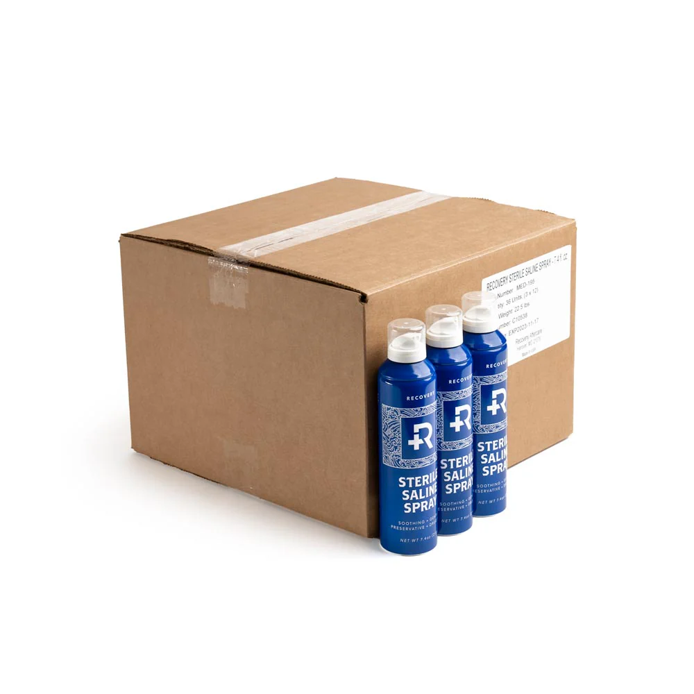 Recovery Sterilized Saline Wash Spray — 7.4oz — Single or Case of 36 - Image 11