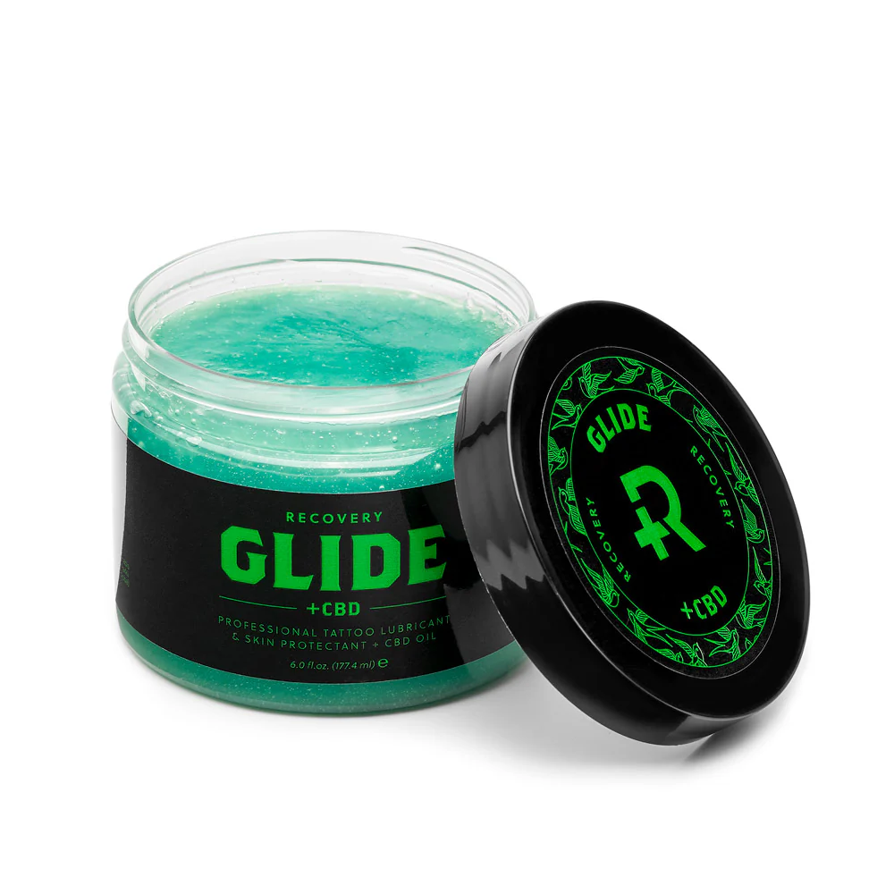 Recovery Tattoo Glide + CBD — 6 fl oz Jar — Single or Case of 12 - Image 4