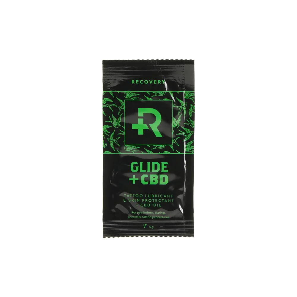 Recovery Tattoo Glide + CBD — 5g Pouch — Single or Case of 100