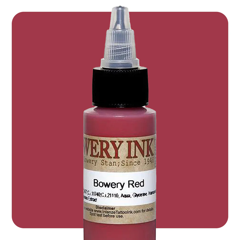 Red — Bowery Artist Series — Intenze Tattoo Ink — 1oz Bottle