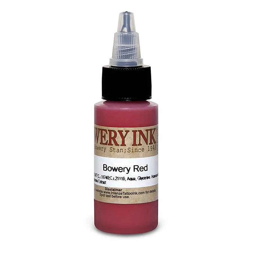 Red — Bowery Artist Series — Intenze Tattoo Ink — 1oz Bottle - Image 2