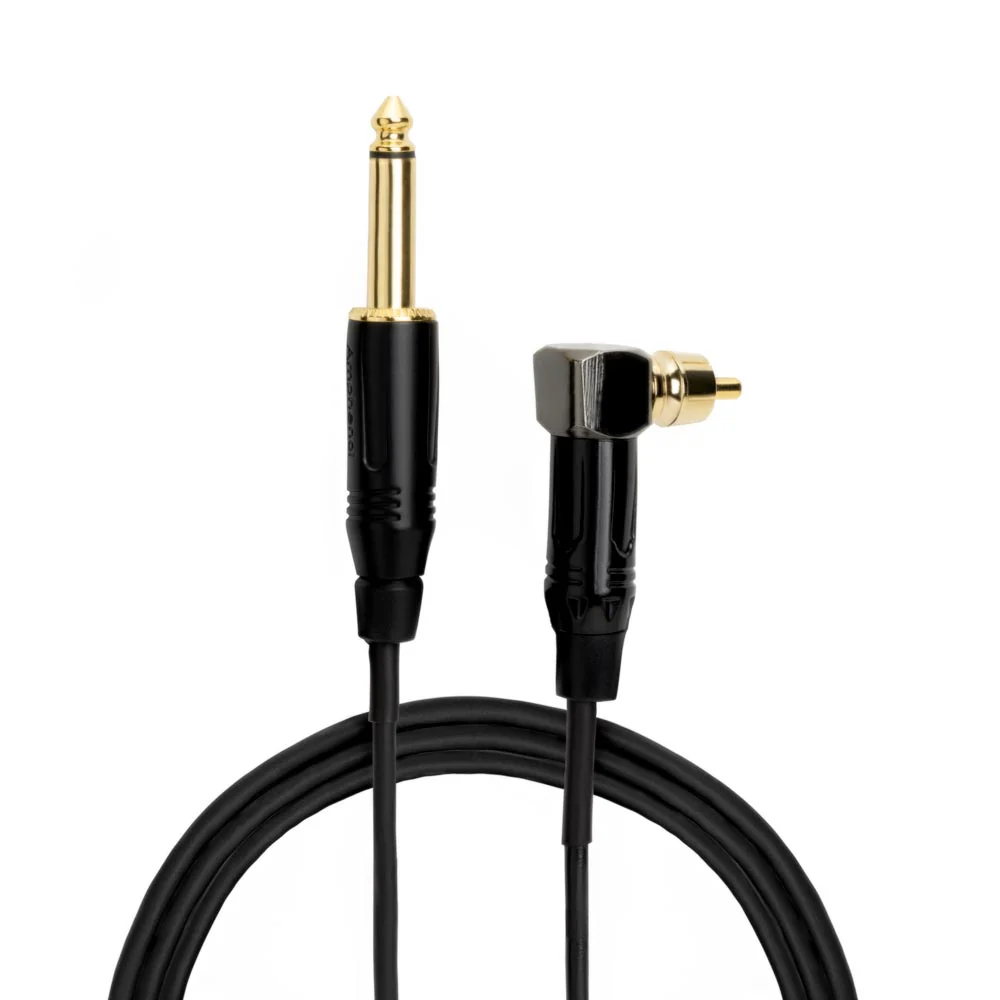 USA STRIKE Right Angle RCA Power Cord - Black