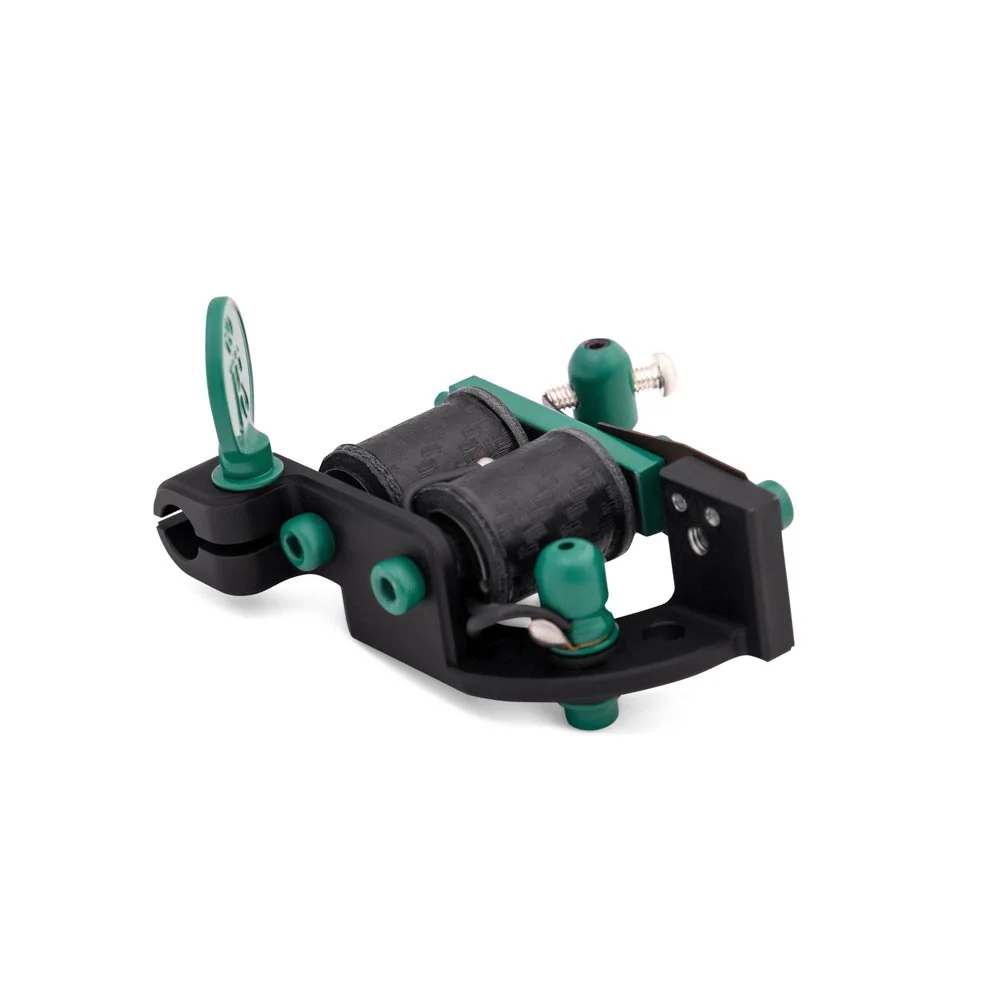 Right Stuff Lucky TrueLiner ALU Coil Tattoo Machine — Black/Green - Image 3