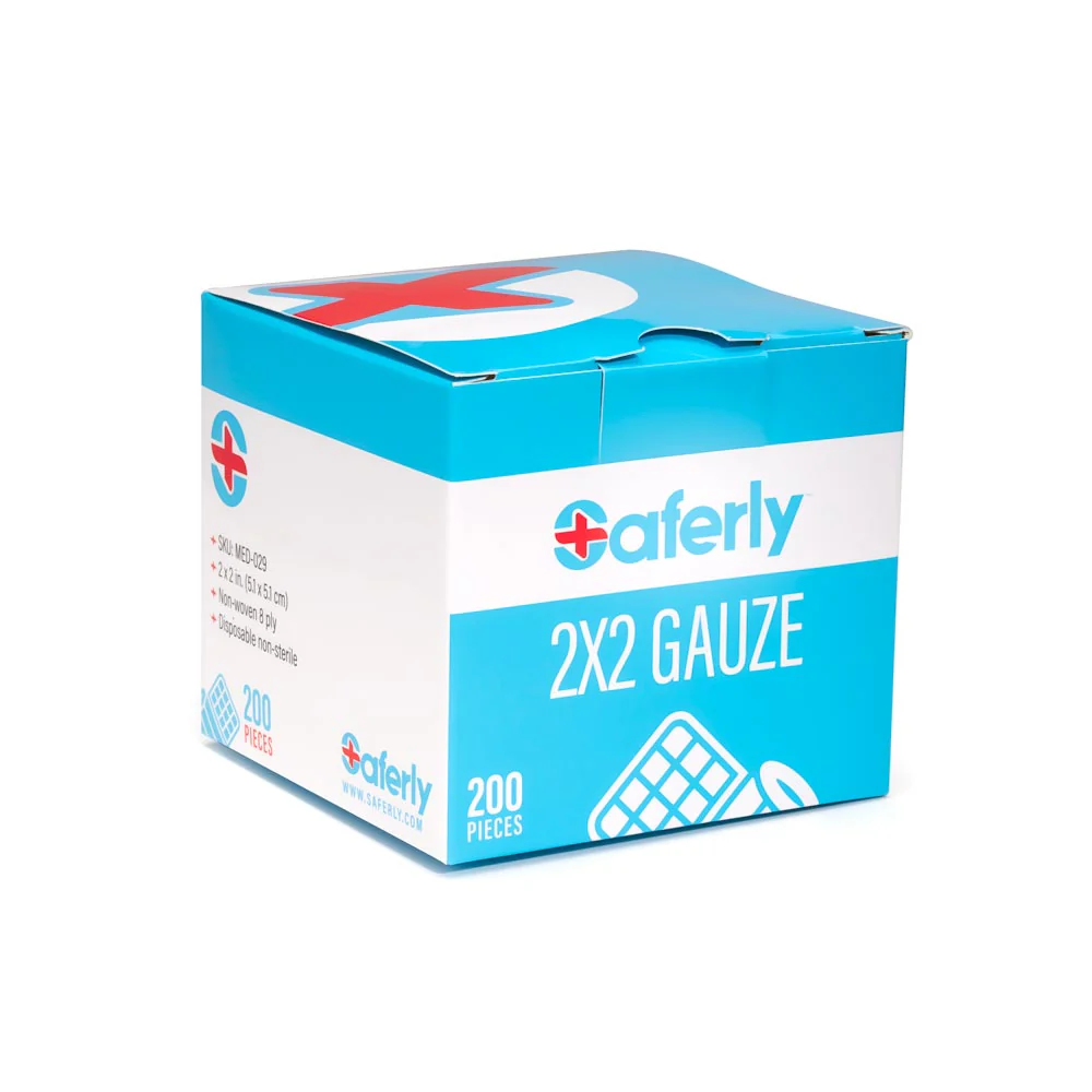Saferly 2” x 2” Gauze — Box of 200 - Image 2
