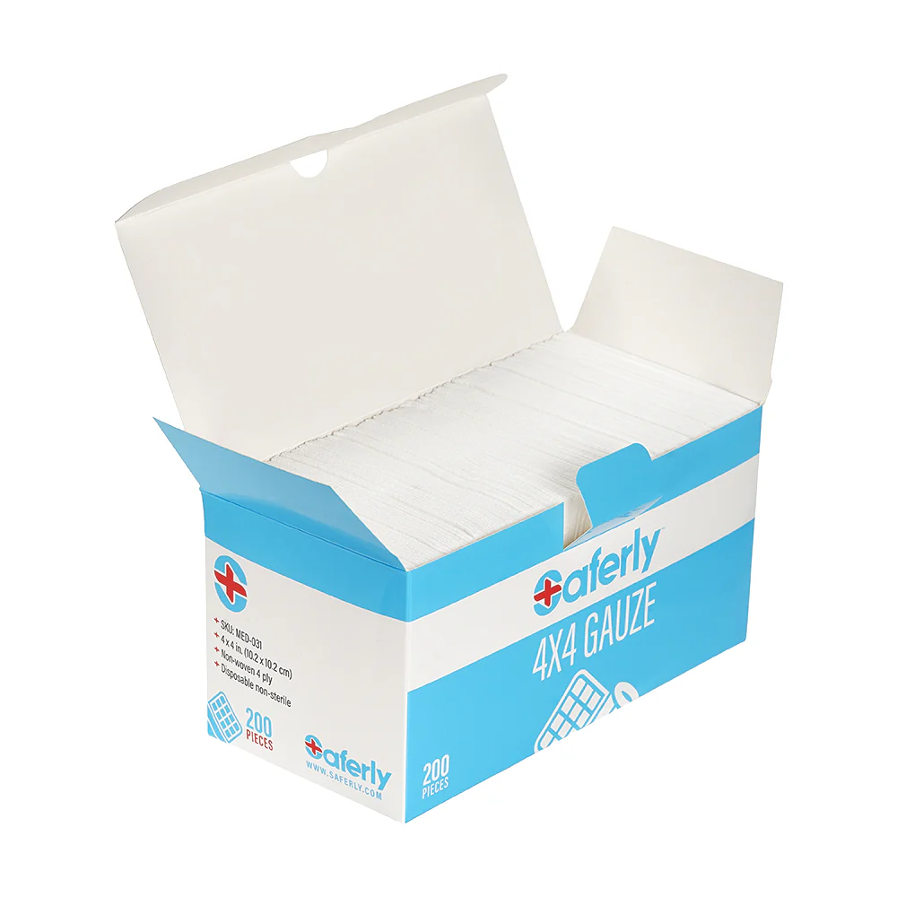 Saferly 4"x4" Gauze - Price Per Box of 200 - Image 2
