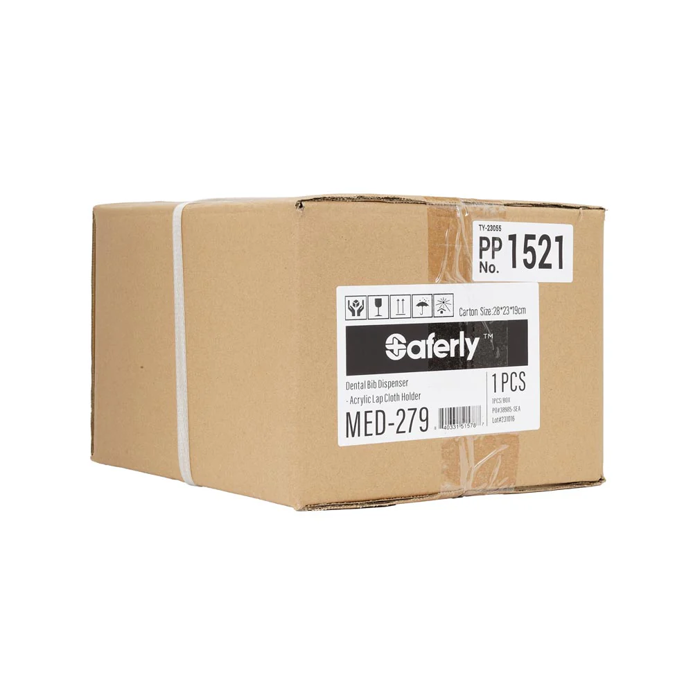 Saferly Acrylic Dental Bib Holder + Dispenser - Image 6
