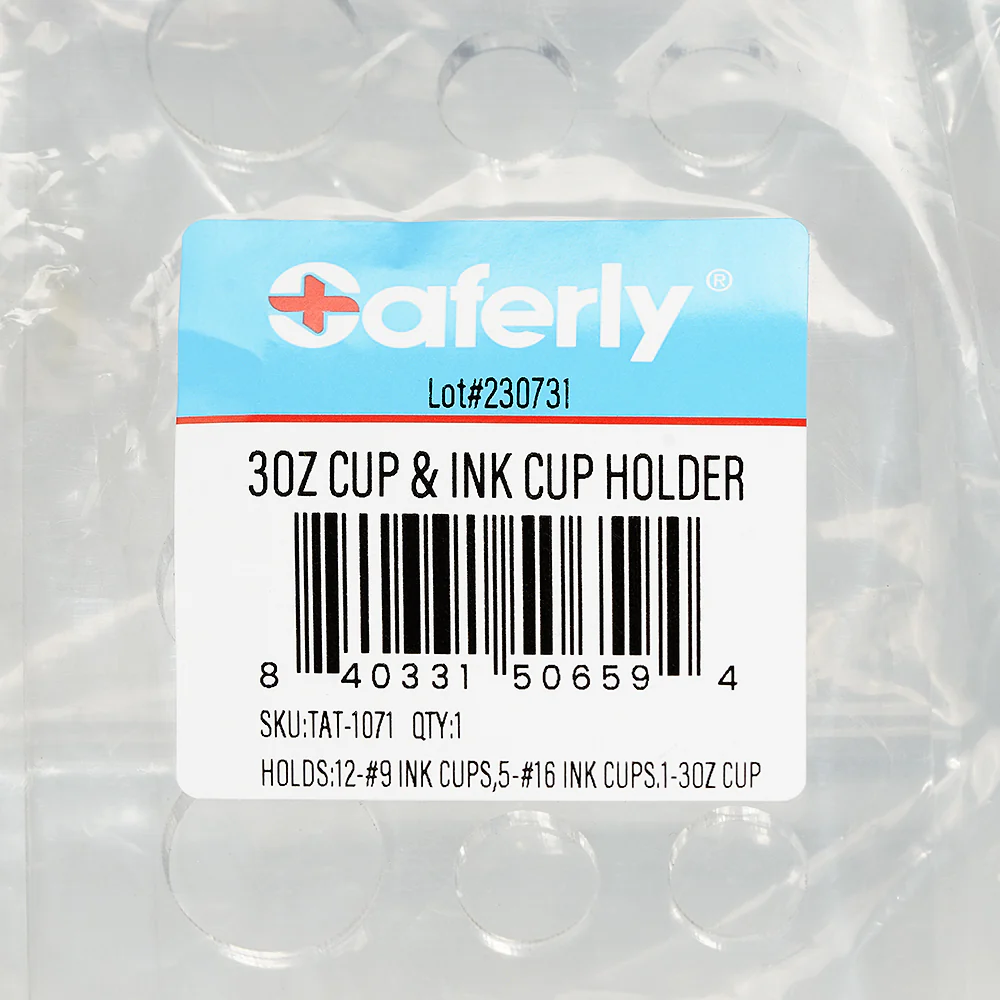 Saferly Acrylic Rinse Cup + Ink Cap Holder - Image 4