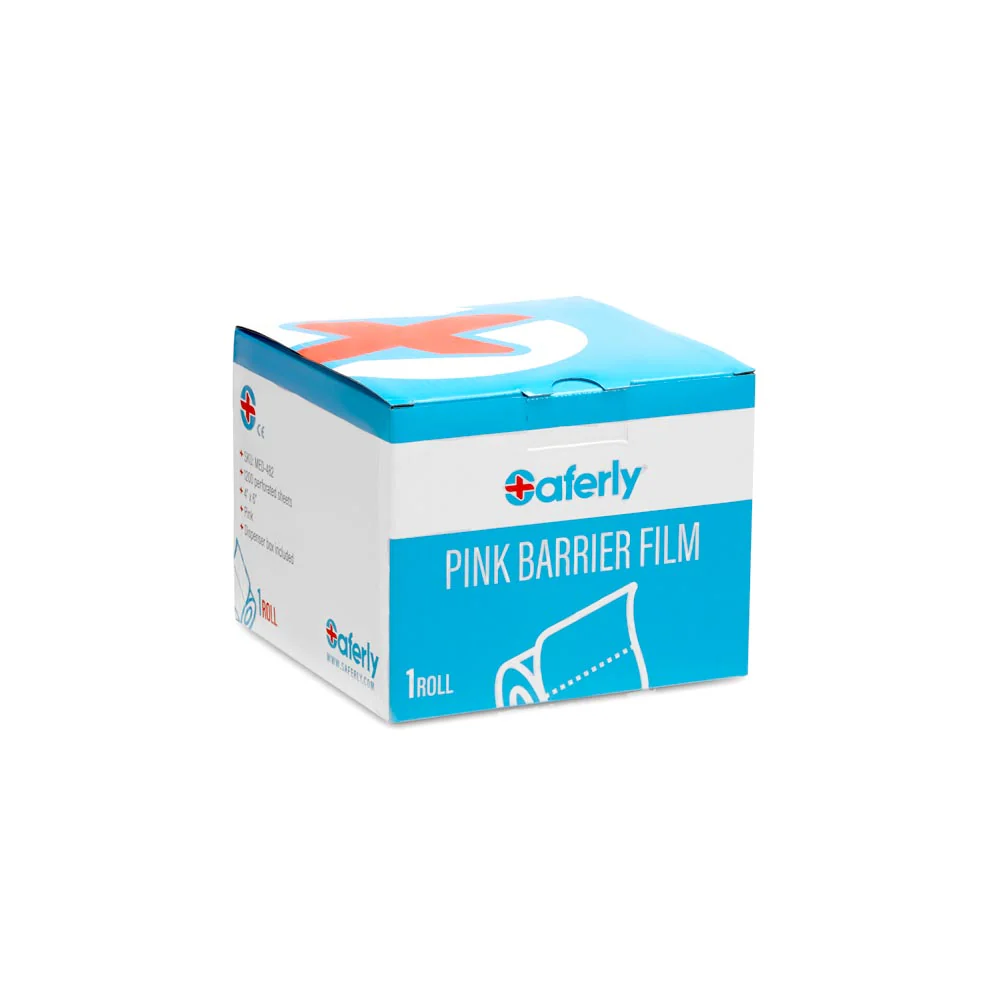 Saferly Medical Pink Barrier Film — 4" x 6" — One Roll of 1200 Perforated Sheets - Image 5