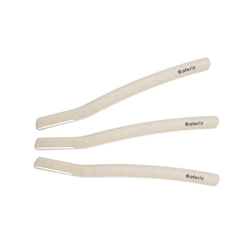 Saferly Biodegradable Eyebrow Razors - 3 Pack - Image 4