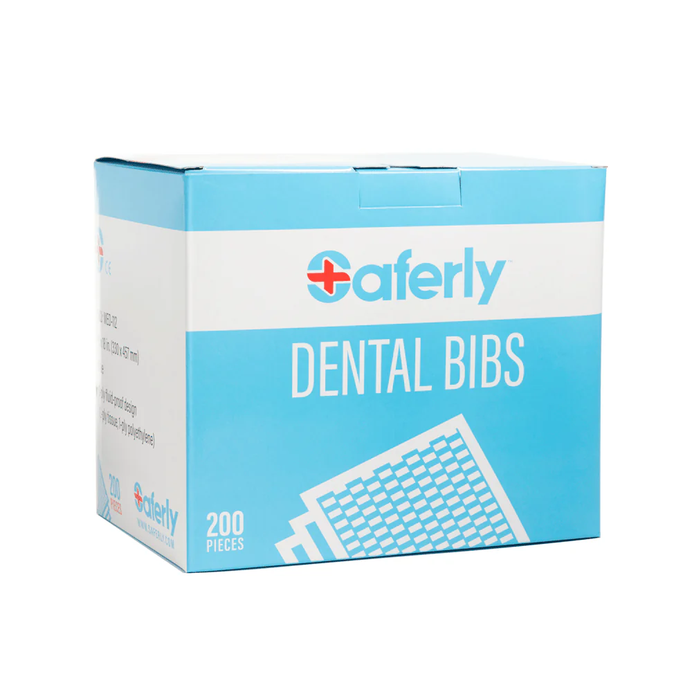 Saferly Blue Dental Bibs - Image 4