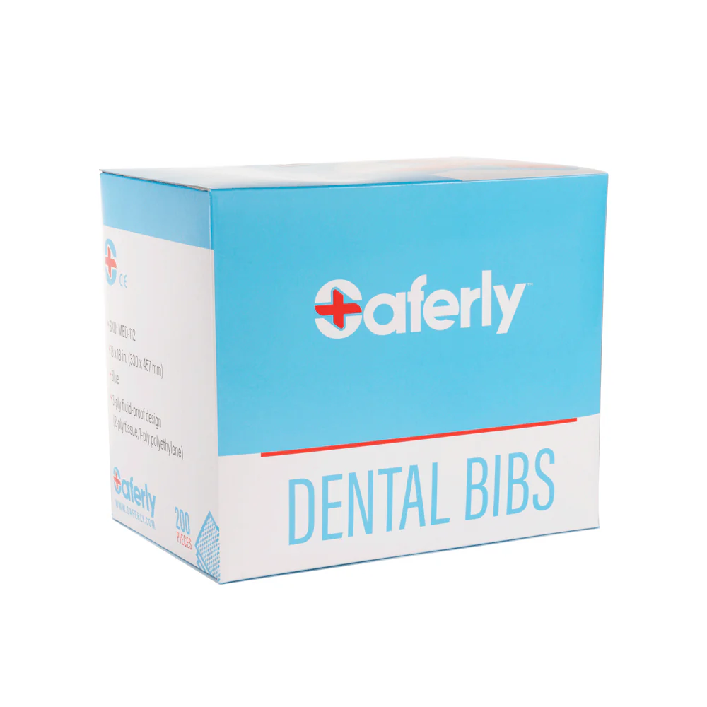 Saferly Blue Dental Bibs - Image 5