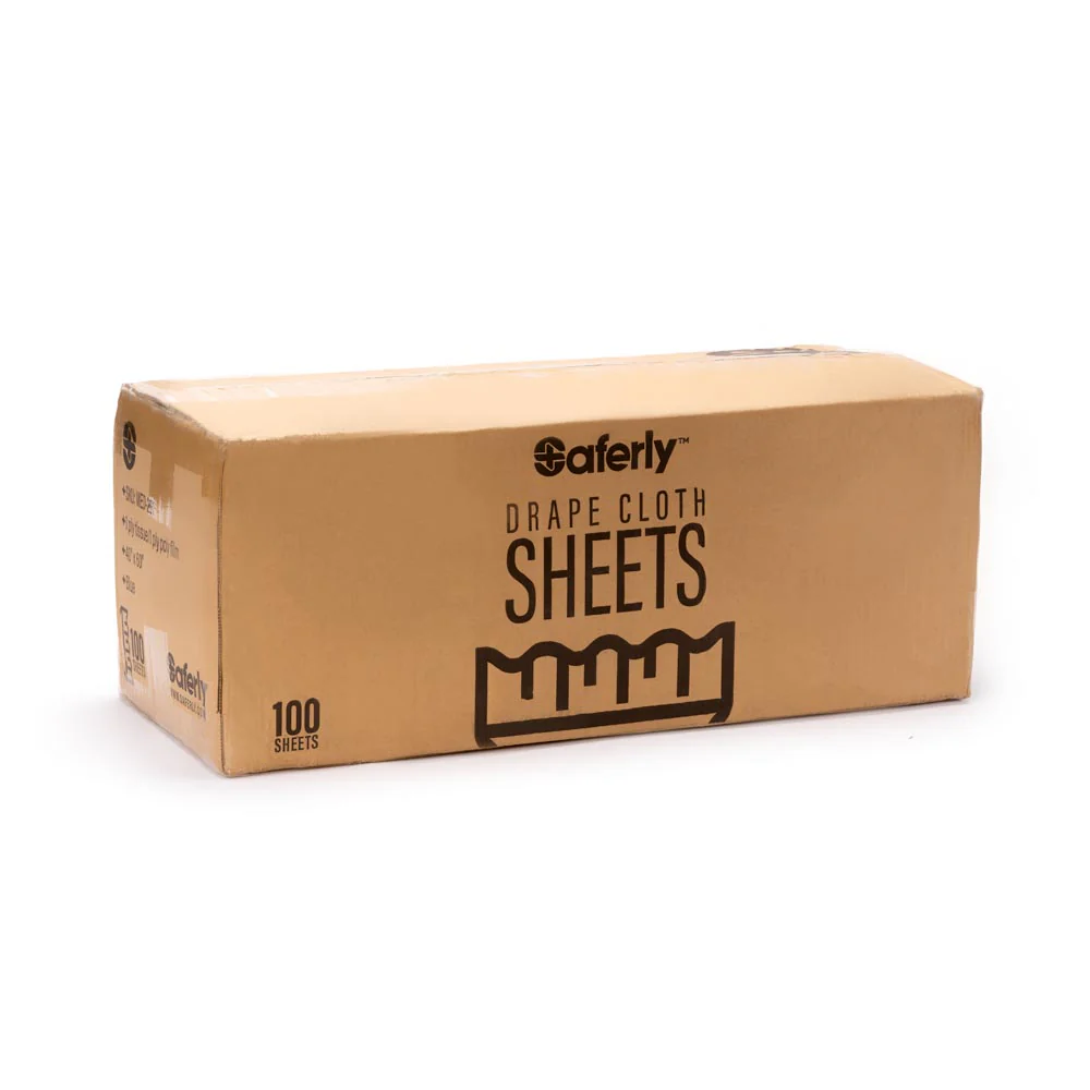 Saferly Blue Drape Cloth Sheets — 40" x 60" — Case of 100 - Image 5