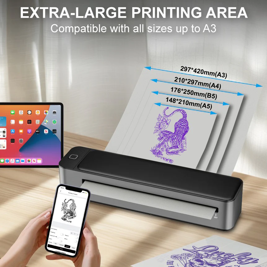 Saferly Bluetooth A3 Stencil Printer - Image 8