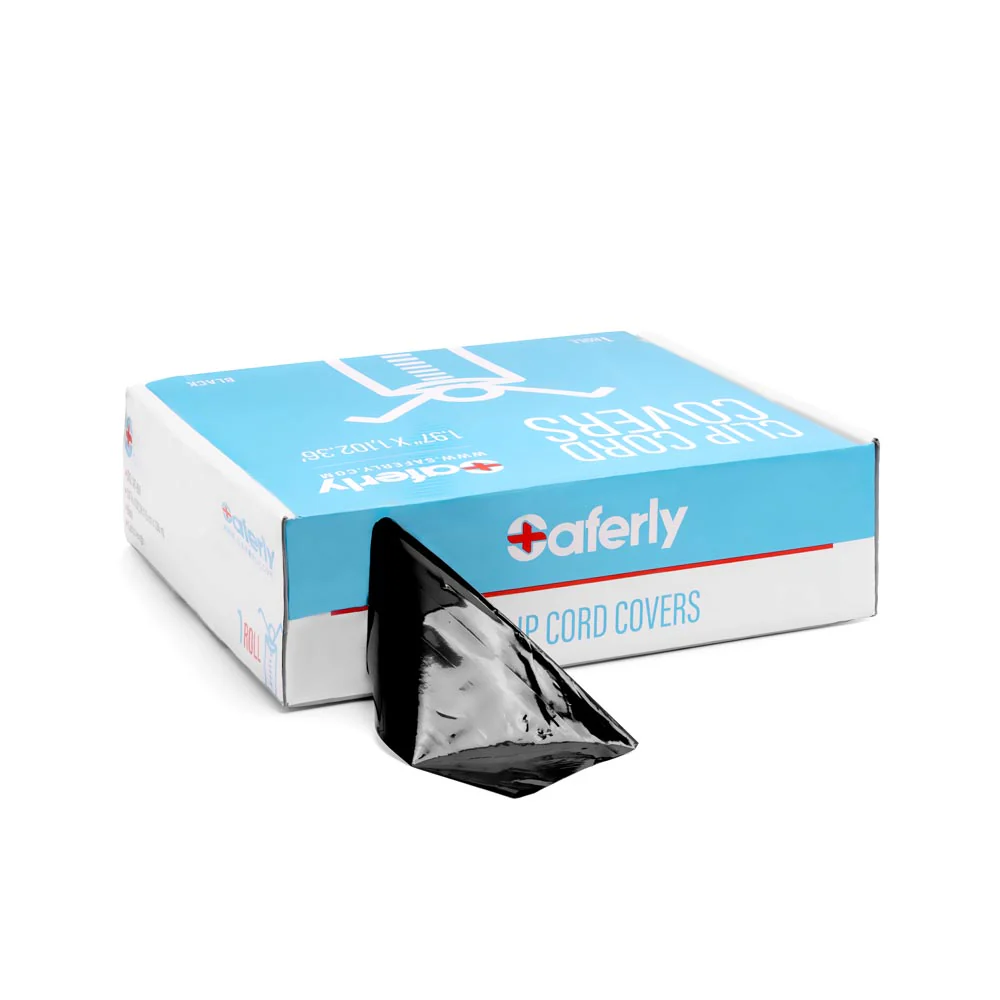 Saferly Clip Cord Sleeves + Machine Bags — Black — Cut-to-Length Roll - Image 3