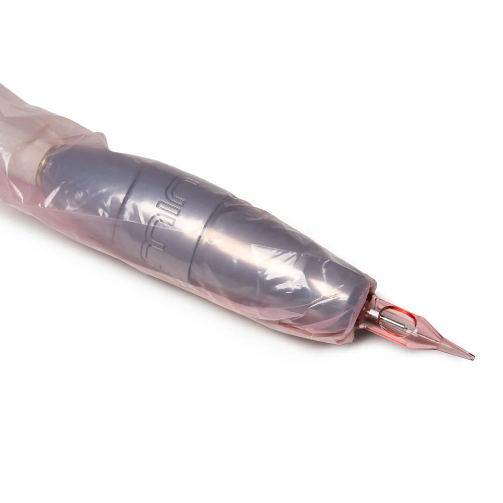 Saferly 32" Clip Cord Sleeves + Machine Bags — Pink — Box of 200 - Image 4