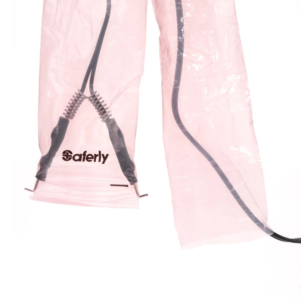Saferly 32" Clip Cord Sleeves + Machine Bags — Pink — Box of 200 - Image 5