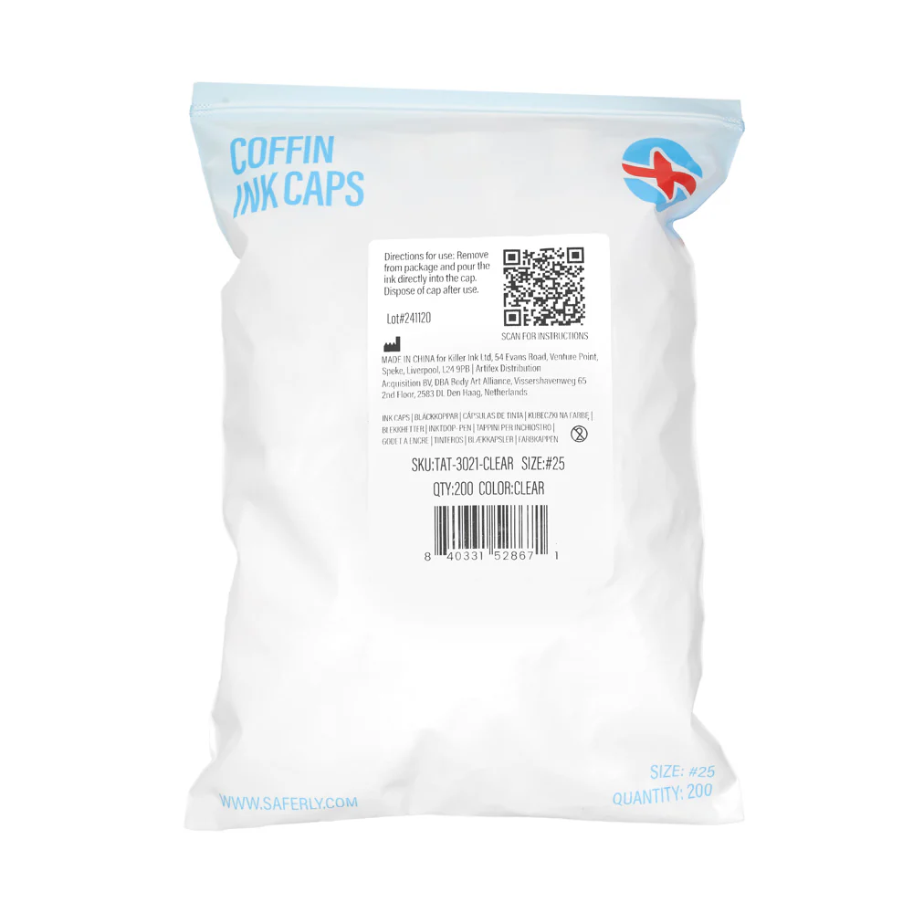 Saferly Coffin Ink Caps — #25 — Bag of 200 — Pick Color - Image 3
