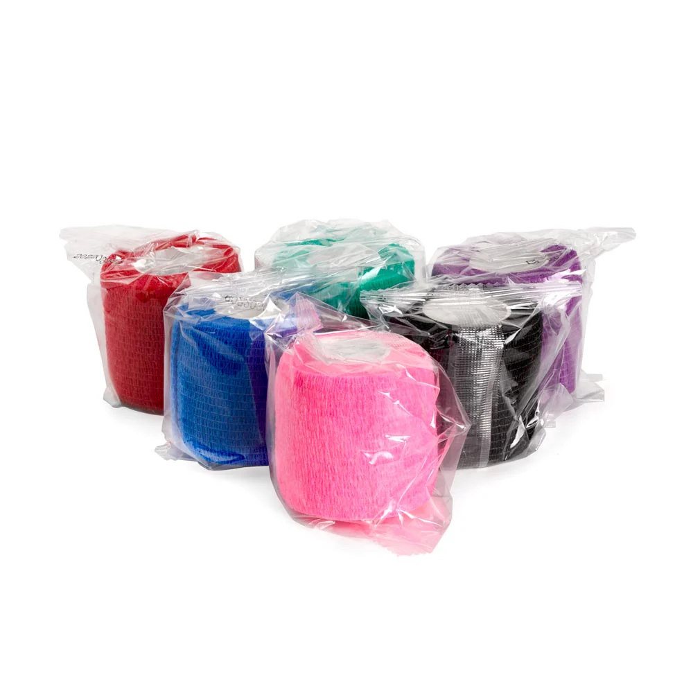 Saferly 2” Medical Cohesive Wrap — Assorted Colors — Case of 36 - Image 2