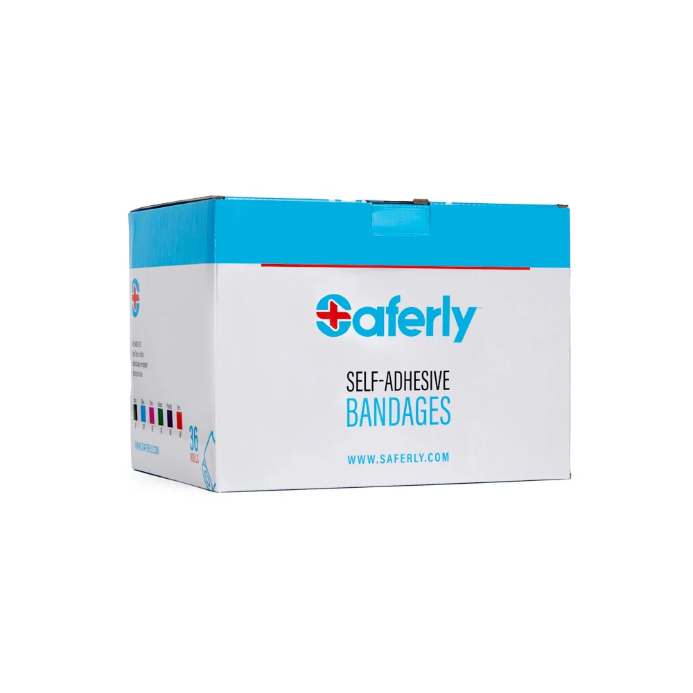 Saferly 2” Medical Cohesive Wrap — Assorted Colors — Case of 36 - Image 9